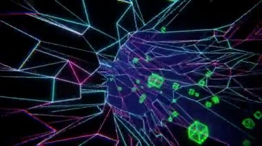 Vj video üçgen tüneli. Taşıma sıvısı soyut. Görsel yanılsamalar, hareket eden dalgalar. Hipnoz için psikedelik soyutlama. Video dj çalmak için arka plan, müzik videoları için VJ döngüsü. LED ekranlar ve projeksiyon haritası. Yolda döngü Hızı hareketi.