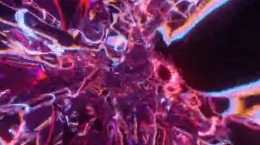 Vj video üçgen tüneli. Taşıma sıvısı soyut. Görsel yanılsamalar, hareket eden dalgalar. Hipnoz için psikedelik soyutlama. Video dj çalmak için arka plan, müzik videoları için VJ döngüsü. LED ekranlar ve projeksiyon haritası. Yolda döngü Hızı hareketi.