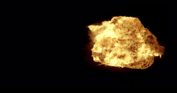 Fire Explosion Shooting High Speed Camera Fire Line Super Slow — Stock Video