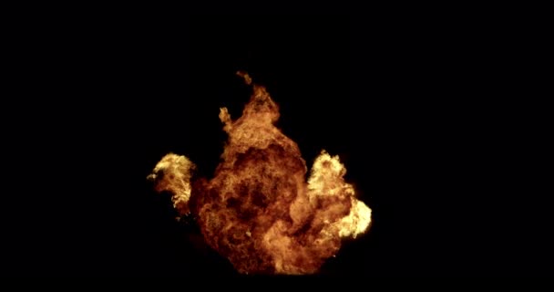 Fire Explosion Shooting High Speed Camera Fire Line Super Slow — Stock Video