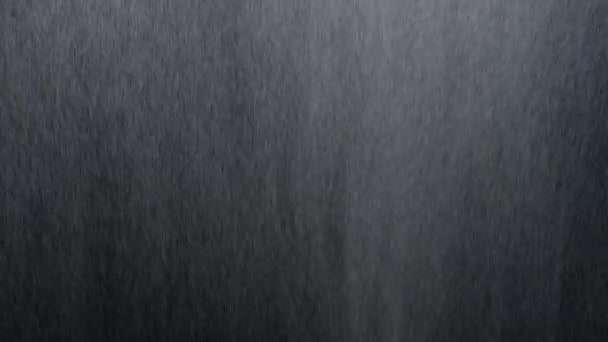 Loop Rain Drops Falling Alpha Real Rain High Quality Thunder — Wideo stockowe