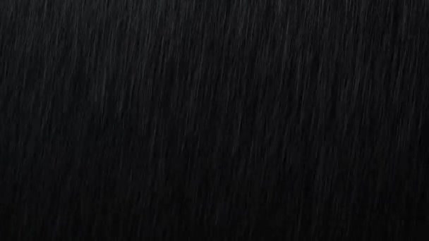 Loop Rain Drops Falling Alpha Lluvia Real Trueno Alta Calidad — Vídeos de Stock