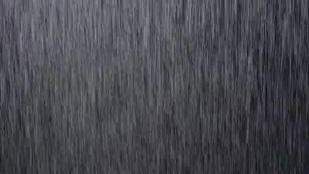 Loop Rain Drops Falling Alpha Real Rain High Quality Thunder — Wideo stockowe