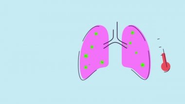 Kanın mikroskop altında grip COVID-19 virüs hücresinin görüntüsü. Coronavirus Covid-19 salgını geçmişi. Hastalık hücresi ile birlikte salgın sağlık riski konsepti.