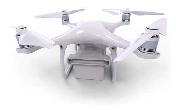 Drone con contenitore di plastica — Foto Stock