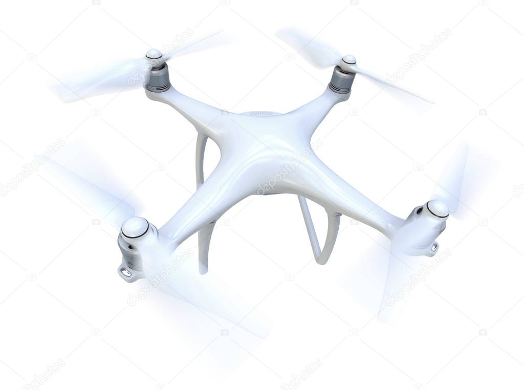 Drone isolated on white