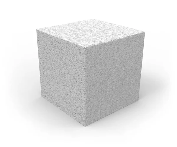 Styrofoam vit block — Stockfoto