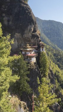 Tiger's Nest monastery. Kingdom of Bhutan clipart