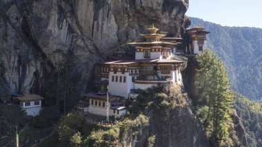 Tiger's Nest monastery. Kingdom of Bhutan clipart