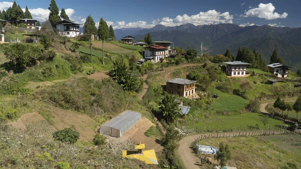 Villaggio. Regno del Bhutan — Foto Stock