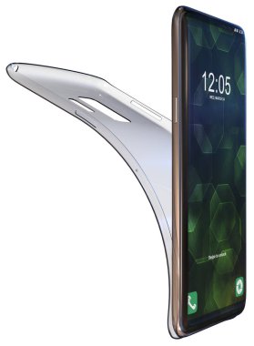 Genel smartphone ile şeffaf durumda