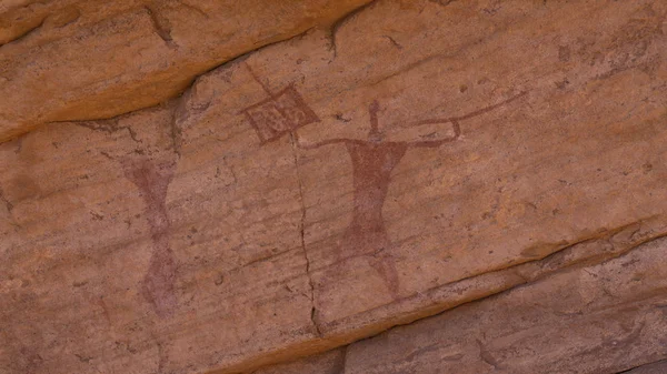 サハラ砂漠の古代岩の芸術 — ストック写真