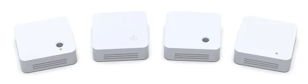 Internet Las Cosas Sensores Aislados Blanco — Foto de Stock