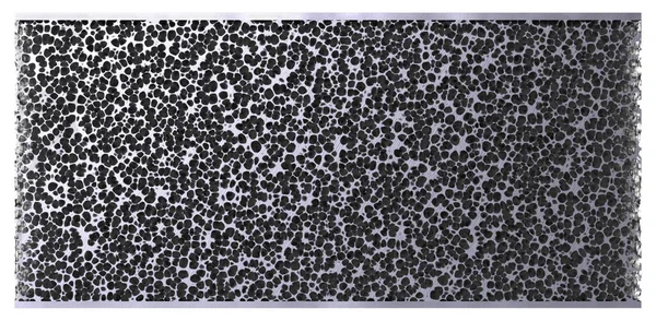 Metal Foam Isolated White — Stock Photo, Image
