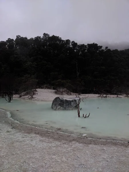 Kawah Putih Sugihmukti Pasirjambu Bandung Java Occidental Indonesia Indonesia Volcán — Foto de Stock