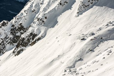 Kayakçı parça Dağı nın yüzüne bir doku oluşturma