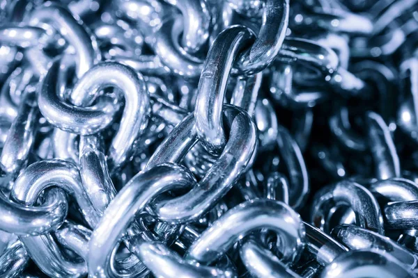 Closeup of industrial chains.