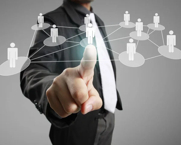 Social network structure — Stock Photo, Image