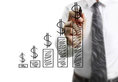 işadamı çizim büyüyen grafik