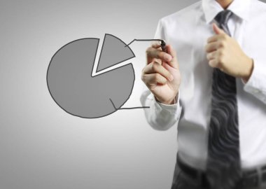 işadamı çizim büyüyen grafik