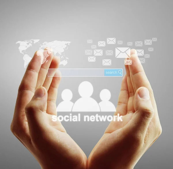 Social network structure — Stock Photo, Image