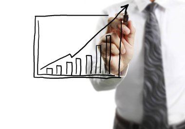 işadamı çizim büyüyen grafik