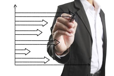 işadamı çizim büyüyen grafik