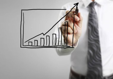 işadamı çizim büyüyen grafik