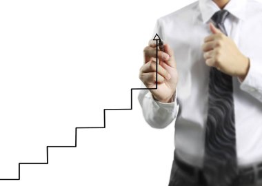 işadamı çizim büyüyen grafik