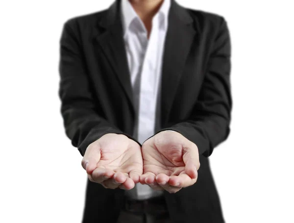 Man offer hand and holding — Stock Photo, Image