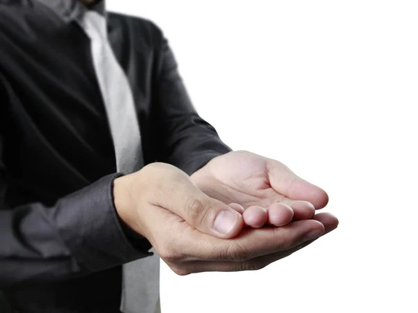 Man offer hand and holding — Stock Photo, Image