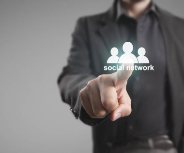  sosyal ağ sanal simgeye dokunun 