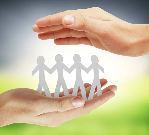 Paper unity the people design — Stock Photo, Image