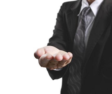 Adam boş açık eller iş