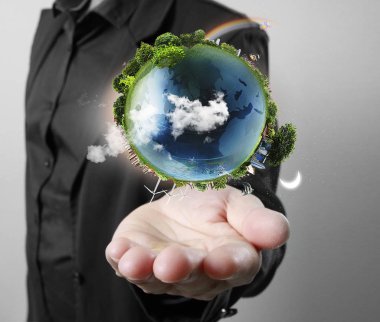 Dünya, insan eli, Nasa tarafından sağlanan görüntü Earth earth