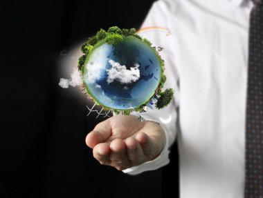 Dünya, insan eli, Nasa tarafından sağlanan görüntü Earth earth