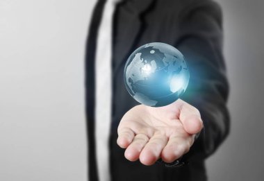 Dünya, insan eli, Nasa tarafından sağlanan görüntü Earth earth