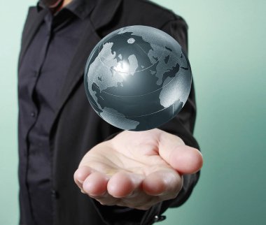 Dünya, insan eli, Nasa tarafından sağlanan görüntü Earth earth