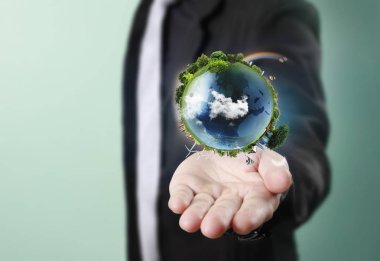 Dünya, insan eli, Nasa tarafından sağlanan görüntü Earth earth