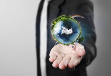 Dünya, insan eli, Nasa tarafından sağlanan görüntü Earth earth