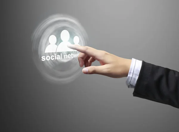 Virtuelle Ikone Des Sozialen Netzwerks — Stockfoto