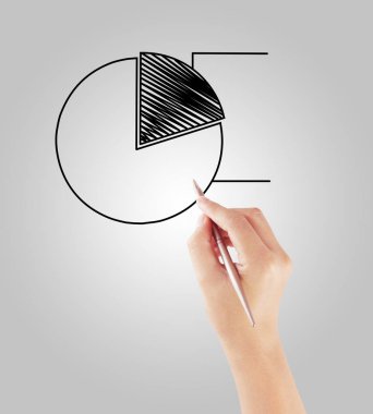 işadamı grafik büyüyen bir grafik çizim