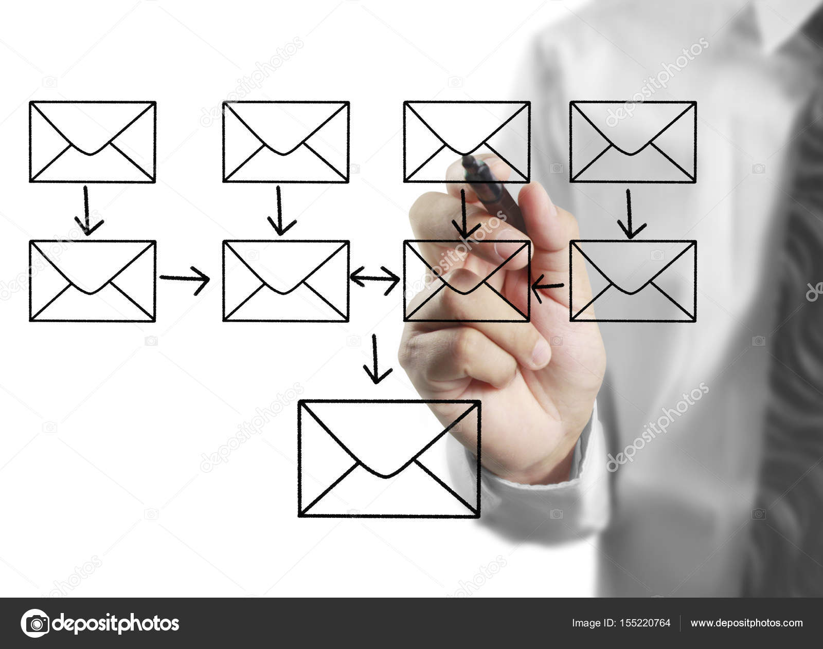 Drawing Social Network Structure Whiteboard Stock Photo by ©violetkaipa