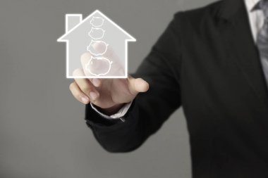 El dokunmatik sanal simge sosyal ağ