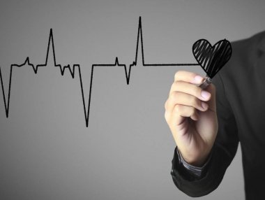 kalp marker ile çizim el