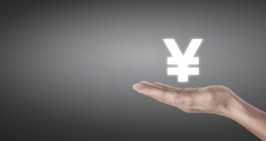 Finansal gösterge ve muhasebe piyasa analizi grafiklerine elle dokunmak