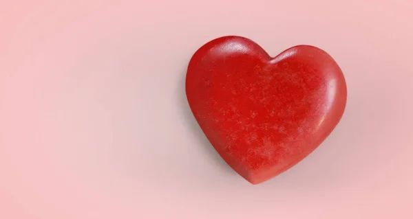 Красное Сердце Концепции Пожертвований — стоковое фото