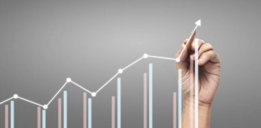 El çizimi bir tablo, büyümenin grafiği