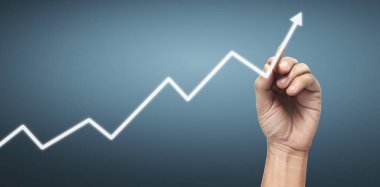 El çizimi bir tablo, büyümenin grafiği