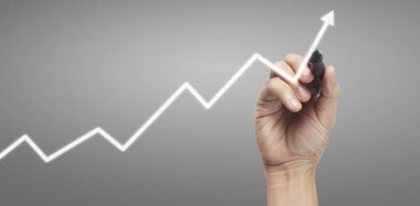 El çizimi bir tablo, büyümenin grafiği